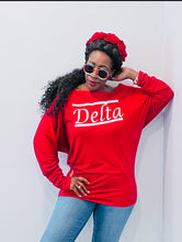 Load image into Gallery viewer, Off the Shoulder Red Delta Top
