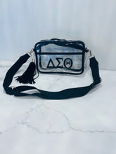 Load image into Gallery viewer, Delta Sigma Theta Clear Crossbody with Tassel
