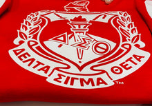Load image into Gallery viewer, Delta Sigma Theta Red Enhanced Crest Sweatshirt
