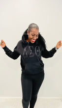 Load image into Gallery viewer, Delta Black Out with Greek Letters Sweatshirt
