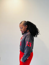 Load image into Gallery viewer, J13 Women’s  Cropped Sweatshirt With 1913 Arm Detail

